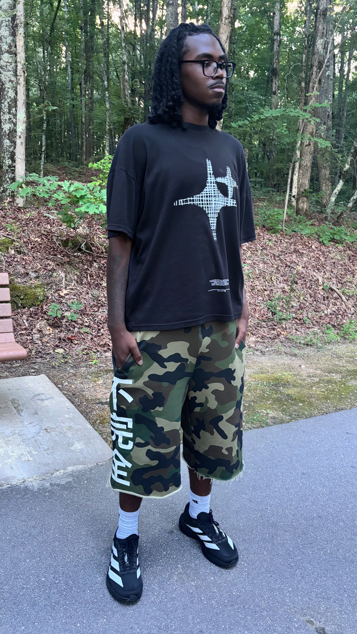 CAMO IMPERFECTION SHORTS